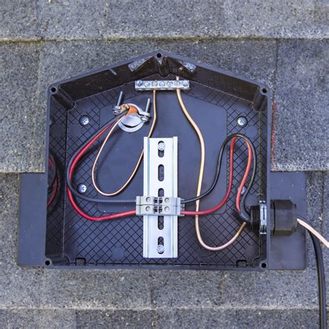 solar panel junction box hole size|roof mount solar junction box.